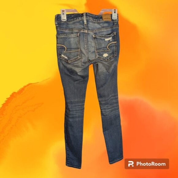 American Eagle Jegging Distressed Women's Size 2‎  (A78) - Picture 2 of 2